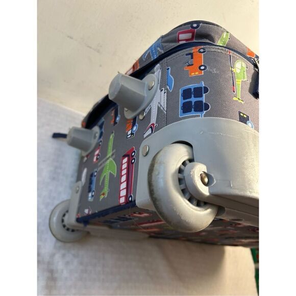 Pottery barn kids boys travel bag vehicle print rollers handle - Picture 15 of 15